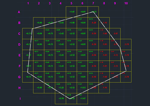 CAD-Earth instant contour lines